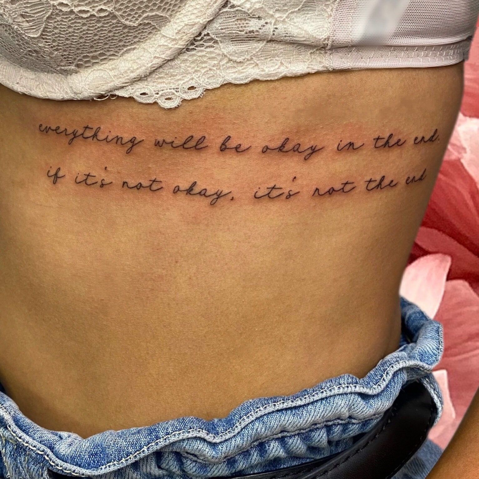 Tattoo Rips Schriftzug Lettering