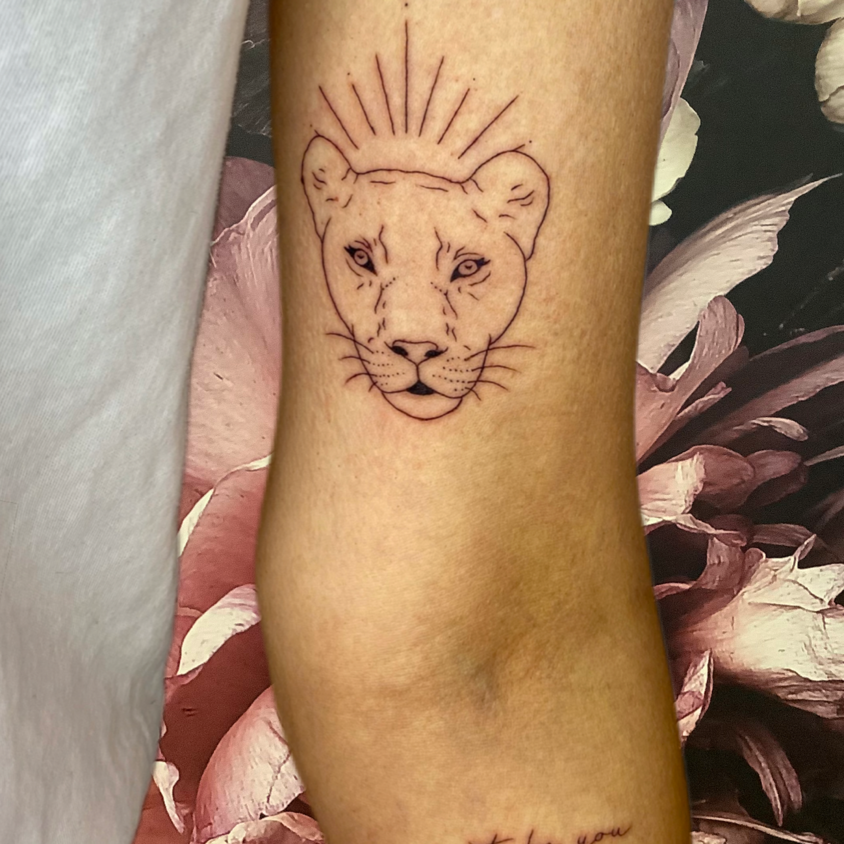 Tattoo Lioness Löwin